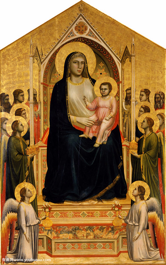 圣母登宝座图（宝座上的圣母） - The Ognissanti Madonna