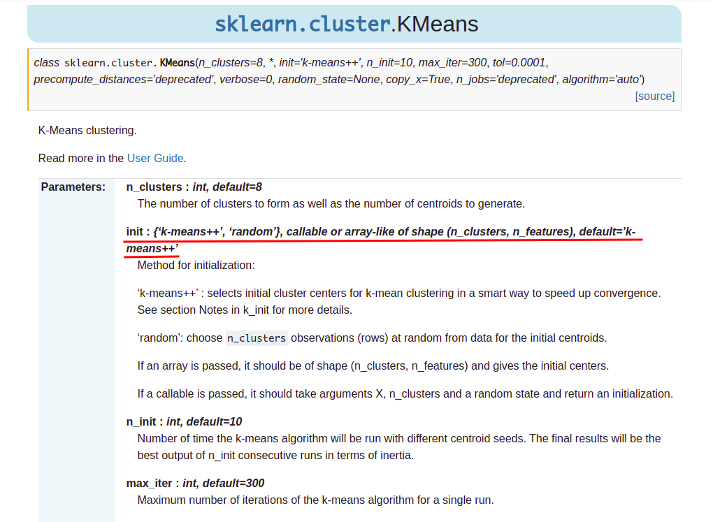 https://scikit-learn.org/stable/modules/generated/sklearn.cluster.KMeans.html#sklearn.cluster.KMeans