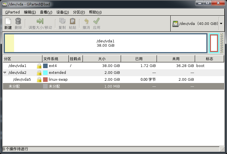 linux图形分区利器 Gparted