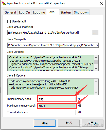 Tomcat服务启动设置内存大小_tomcat_03