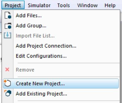 Create New Project...