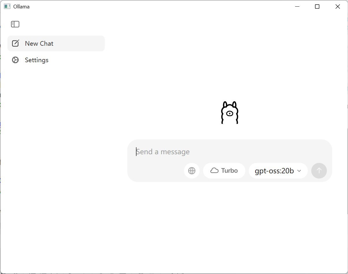 Windows 新版 Ollama 聊天界面