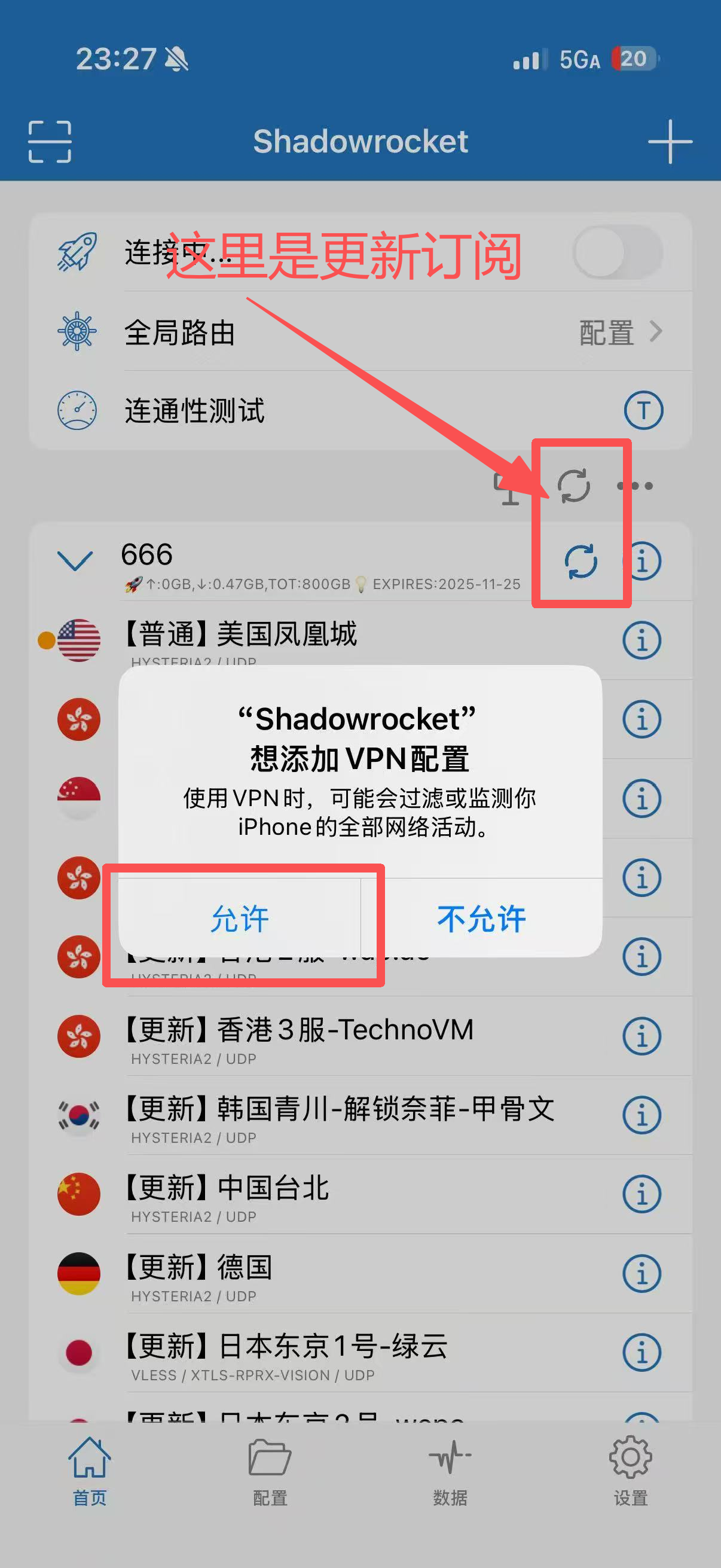 允许权限