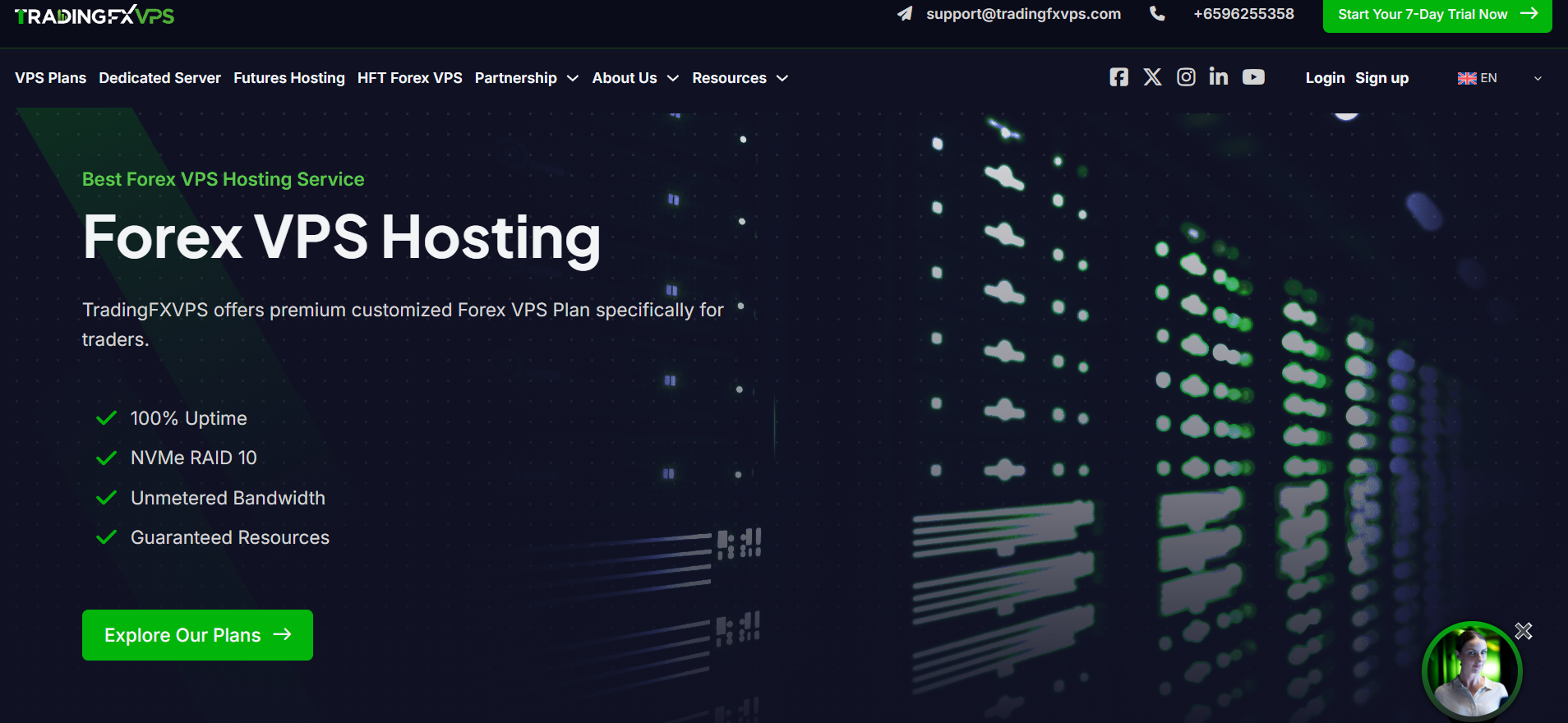TradingFXVPS 商家官网截图