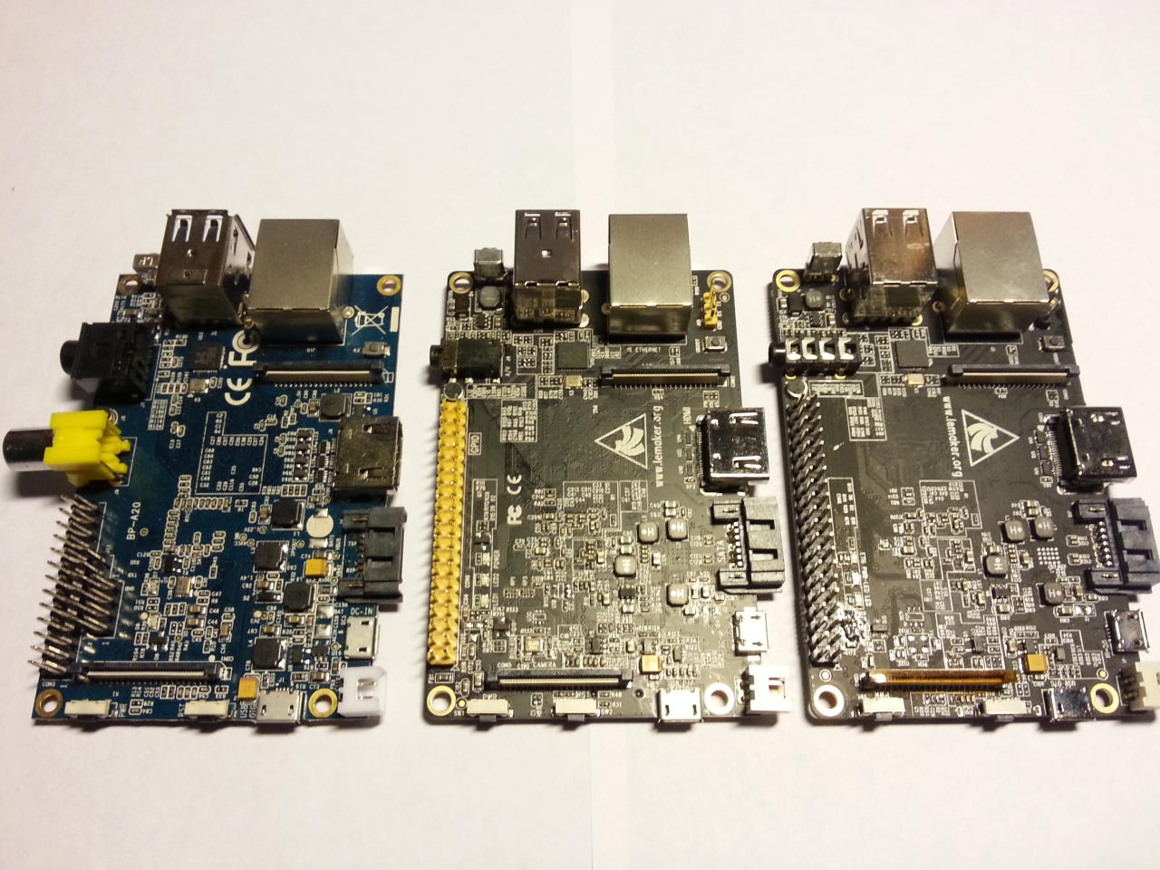 Banana Pi A-20, Banana Pro, Banana Pro (early prototype)